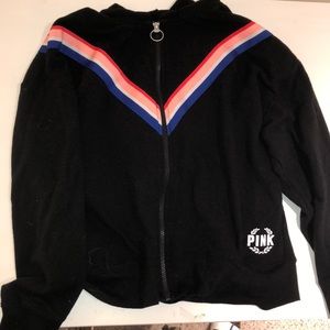 Pink VSX Striped Sweatshirt